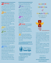 Universal Declaration of Human Rights Colour leaflet, Unofficial text 